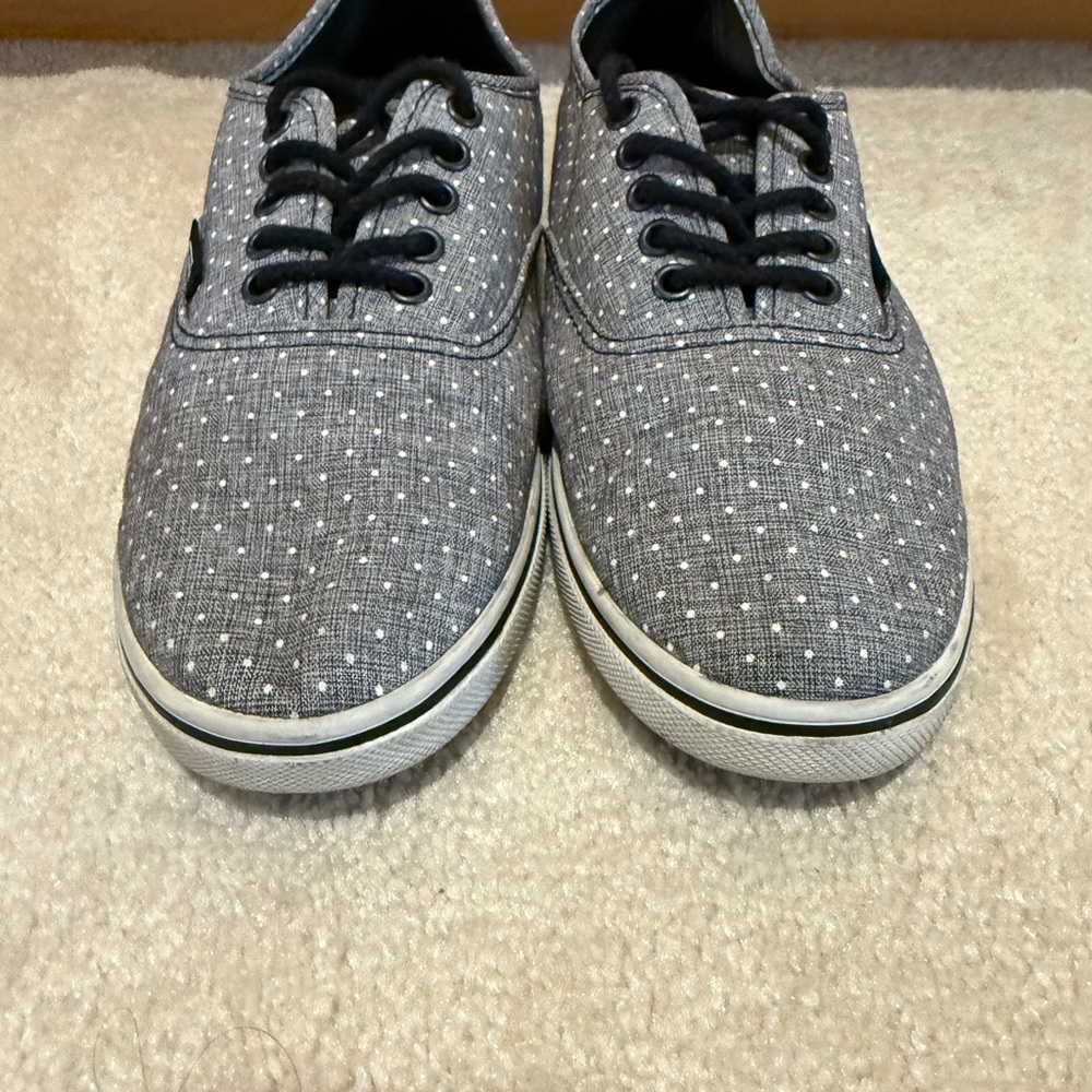 Vans Gray and White Sneakers